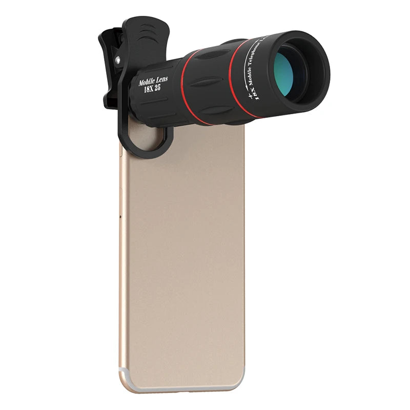 APEXEL 18X Zoom Mobile Telescope Lens with Tripod & Clip for Smartphones | HD Telephoto Camera Lens