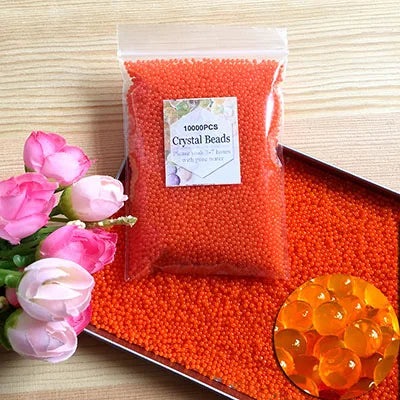 10000pcs Crystal Soil Water Beads Hydrogel Gel Polymer for Flower, Wedding & Home Decoration