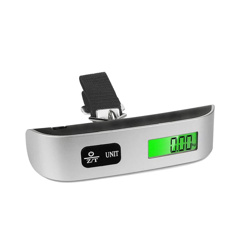 Portable Digital Luggage Scale 110lb/50kg LCD Display Travel Weighing Tool for Baggage