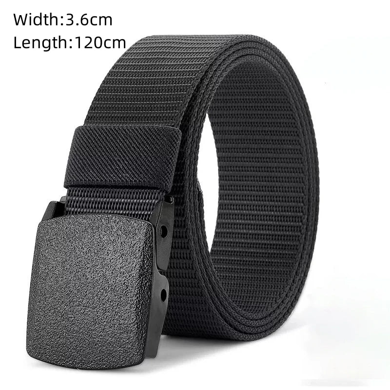 Men’s Outdoor Tactical Nylon Belt – Multi-Functional, Durable Canvas Belt with Adjustable Buckle