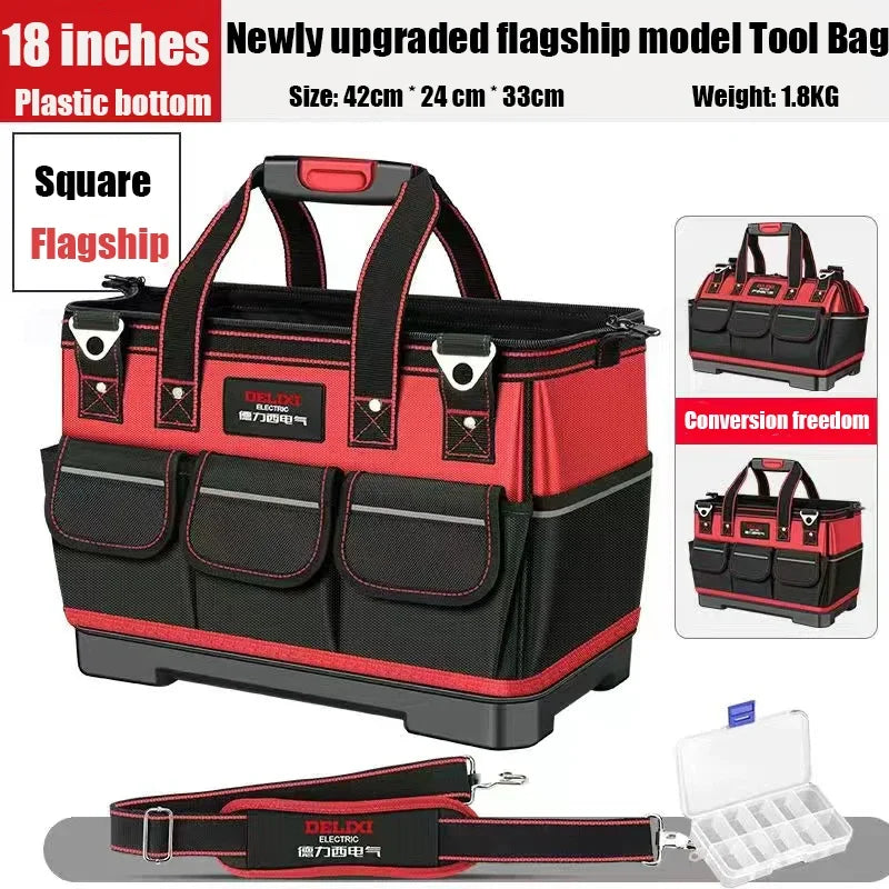 Professional 1680D Oxford Tool Bag | Waterproof, Large Capacity, Multifunctional Organizer