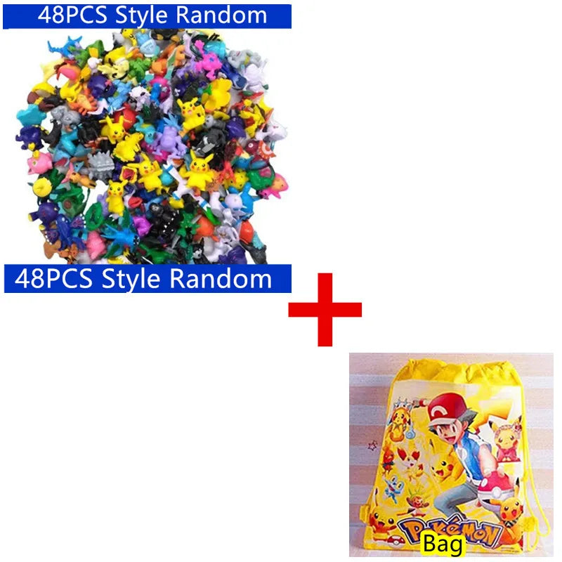 144 Style Pokémon Figures – Pikachu Anime Action Models for Kids & Collectors