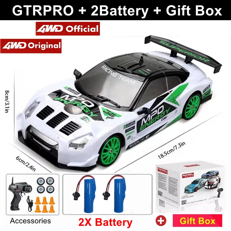 4WD RC DRIFT CAR – HIGH-SPEED REMOTE CONTROL GTRPRO AE86PRO 4X4 RACING VEHICLE FOR KIDS & ADULTS