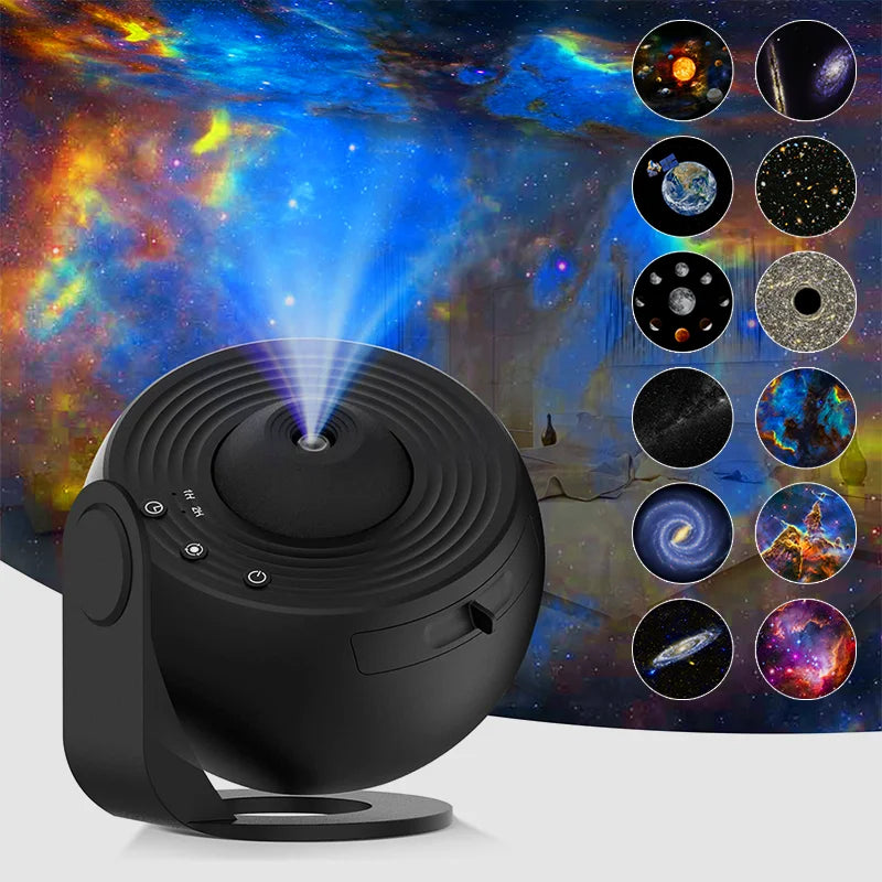 Night Light Galaxy Projector 360° Rotating Starry Sky Lamp for Kids Bedroom, Weddings & Valentines Gifts