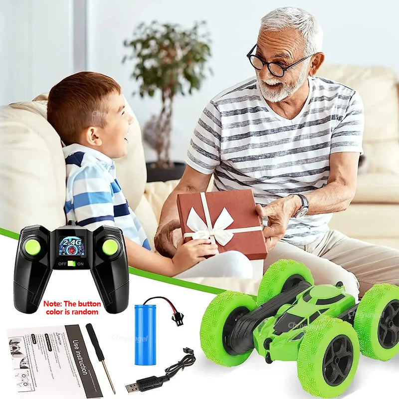 RC Stunt Car with 360° Flip, 2.4G Remote Control, Off-Road Drift, Kids & Adults Gift