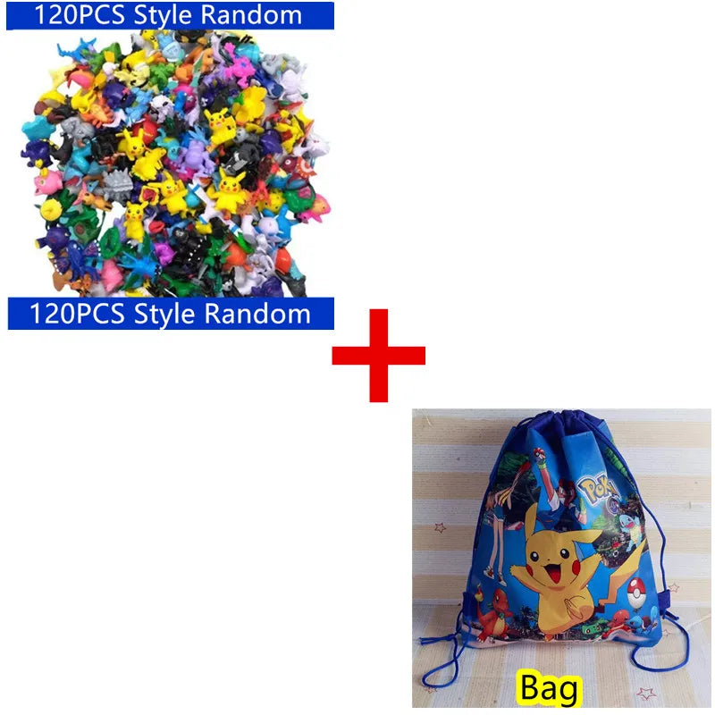 144 Style Pokémon Figures – Pikachu Anime Action Models for Kids & Collectors