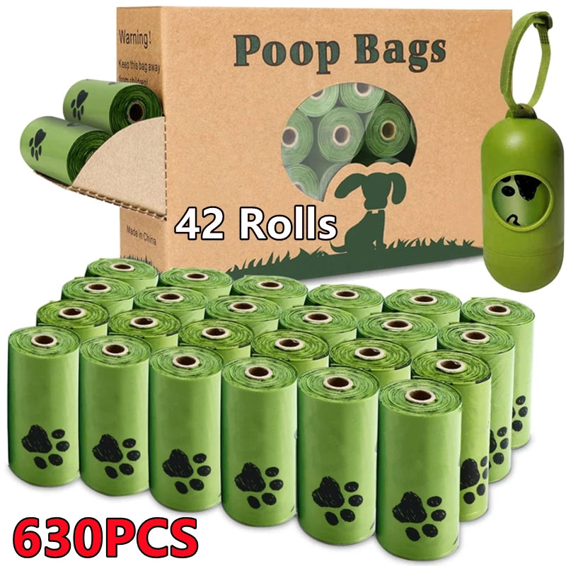 Biodegradable Dog Poop Bags – Scented, Eco-Friendly, Leak-Proof Pet Waste Bags with Dispenser