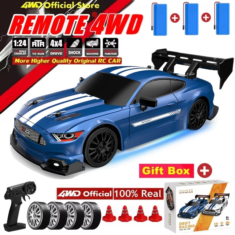 4WD RC DRIFT CAR – HIGH-SPEED REMOTE CONTROL GTRPRO AE86PRO 4X4 RACING VEHICLE FOR KIDS & ADULTS