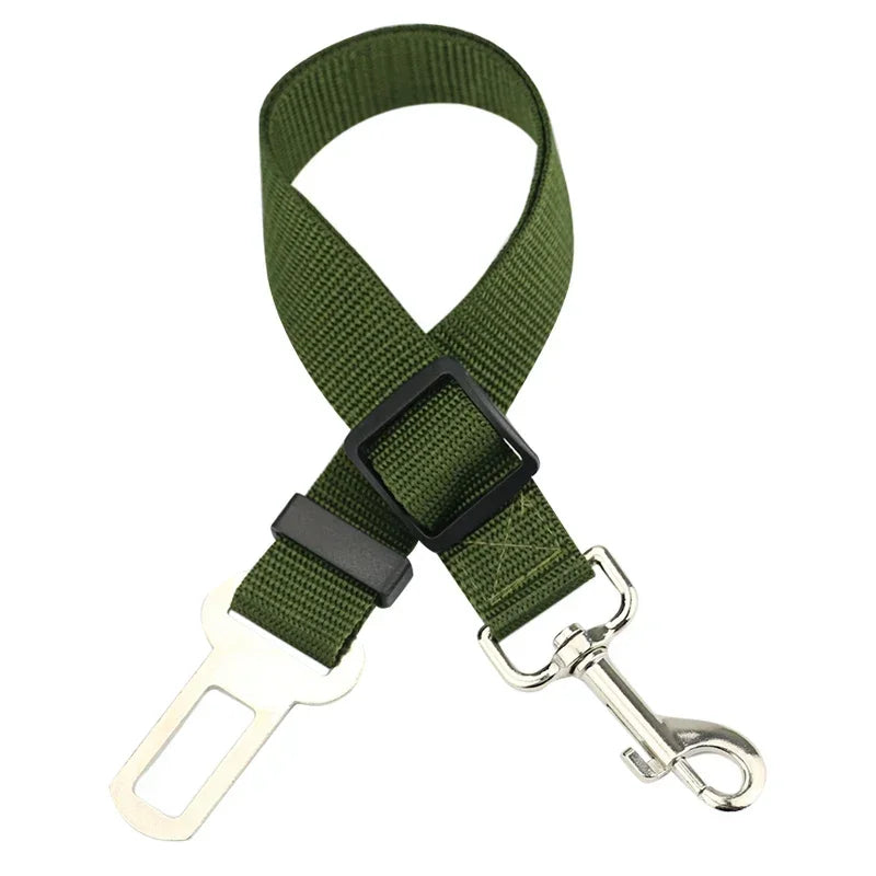 Adjustable Pet Car Seat Belt for Dogs & Cats, Safety Harness Lead Clip for Vehicle Travel