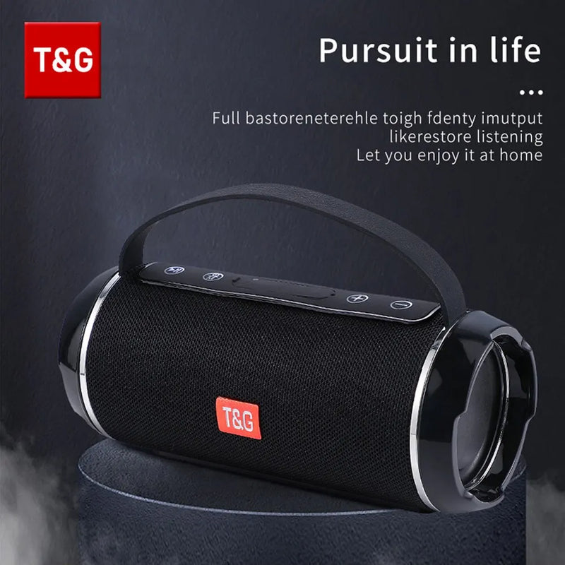 T&G TG116C Bluetooth Speaker – TWS Wireless, Waterproof, Portable Outdoor Subwoofer with 3D Stereo Sound