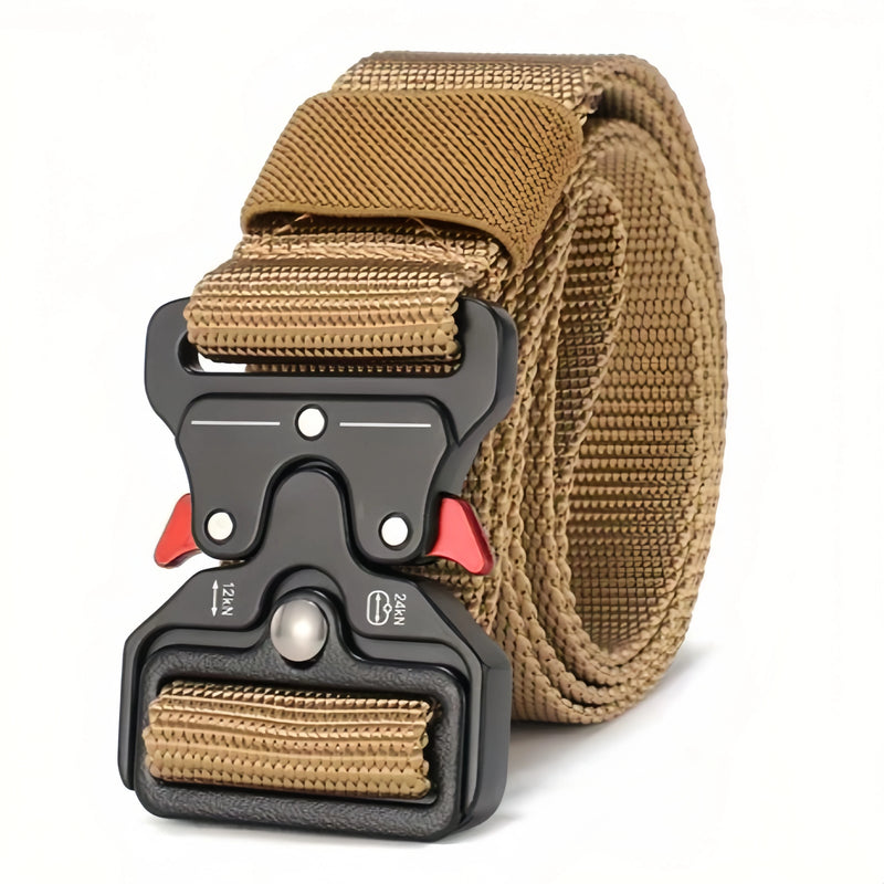 Men’s Outdoor Tactical Nylon Belt – Multi-Functional, Durable Canvas Belt with Adjustable Buckle