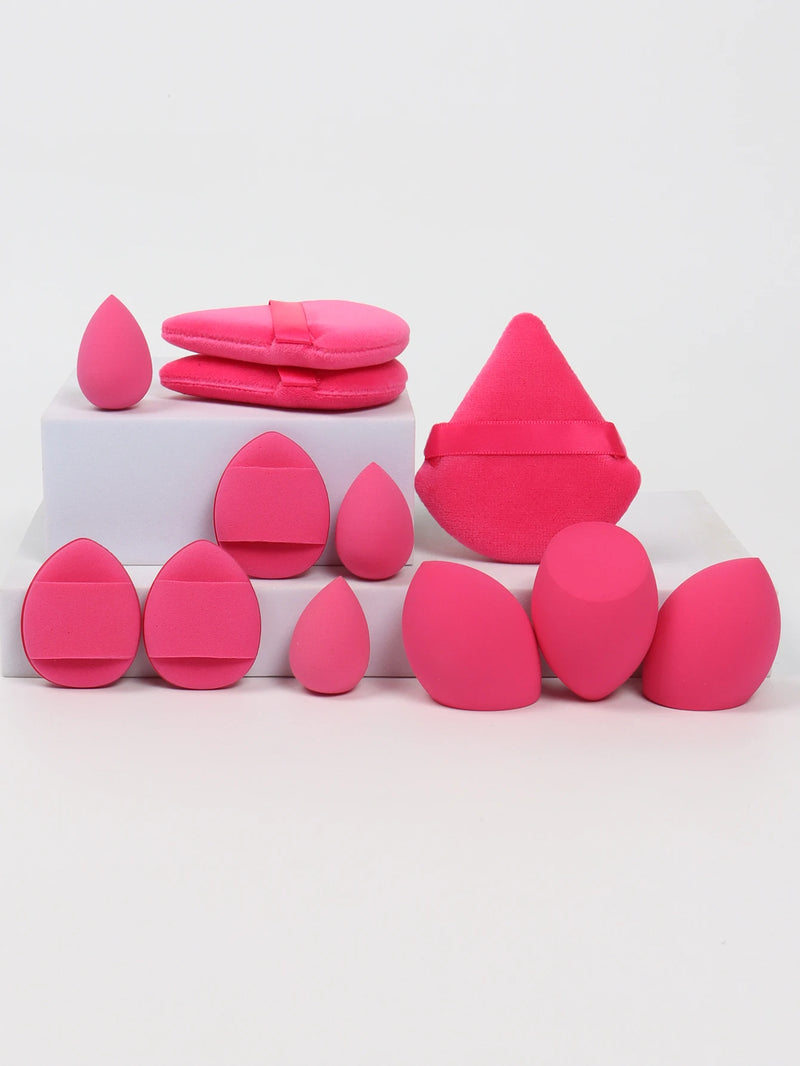 12-Piece Makeup Sponge Set | Beauty Eggs, Loose Powder & Air Cushion Puffs