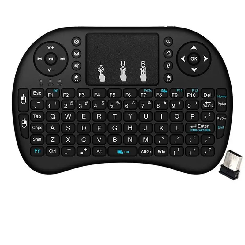 I8 2.4G Mini Wireless Keyboard & Touchpad for Android TV Box, PC, Smart TV, 92 Keys Backlit Remote