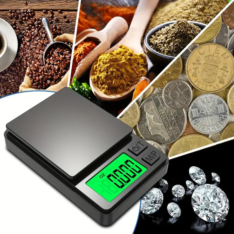 Precision Digital Pocket Scale 1000g x 0.1g – Mini Travel Scale for Food, Jewellery, Grams & Ounces