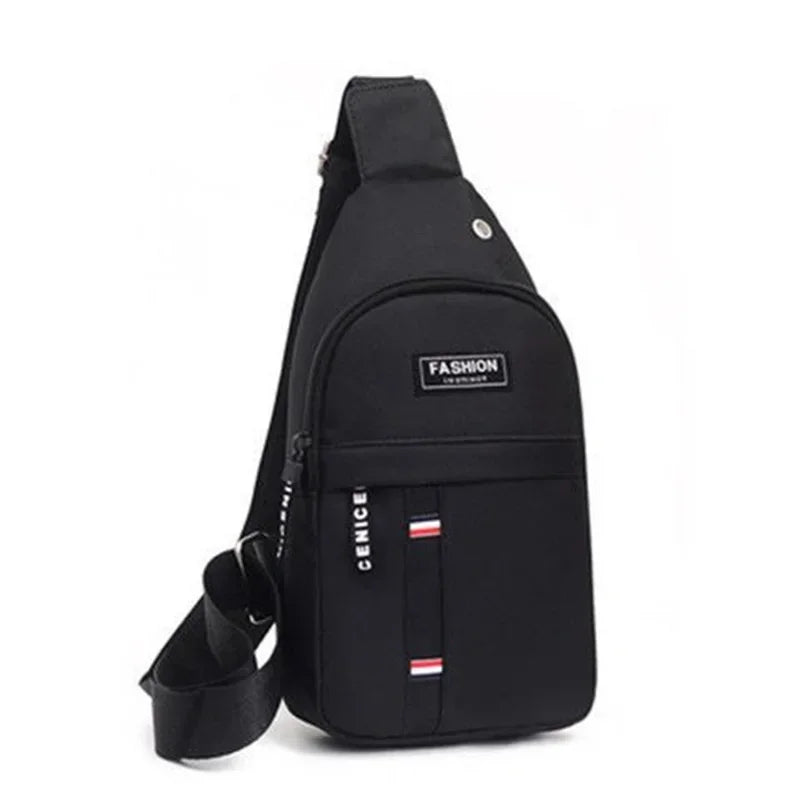 Men's Nylon Waterproof Chest Bag | Fashion One-Shoulder Crossbody Messenger Pack