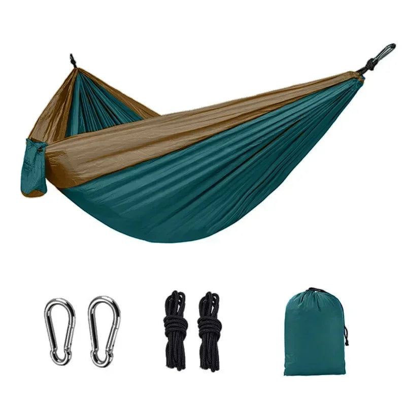 Single Person Camping Hammock | High-Strength Nylon Portable Hanging Bed