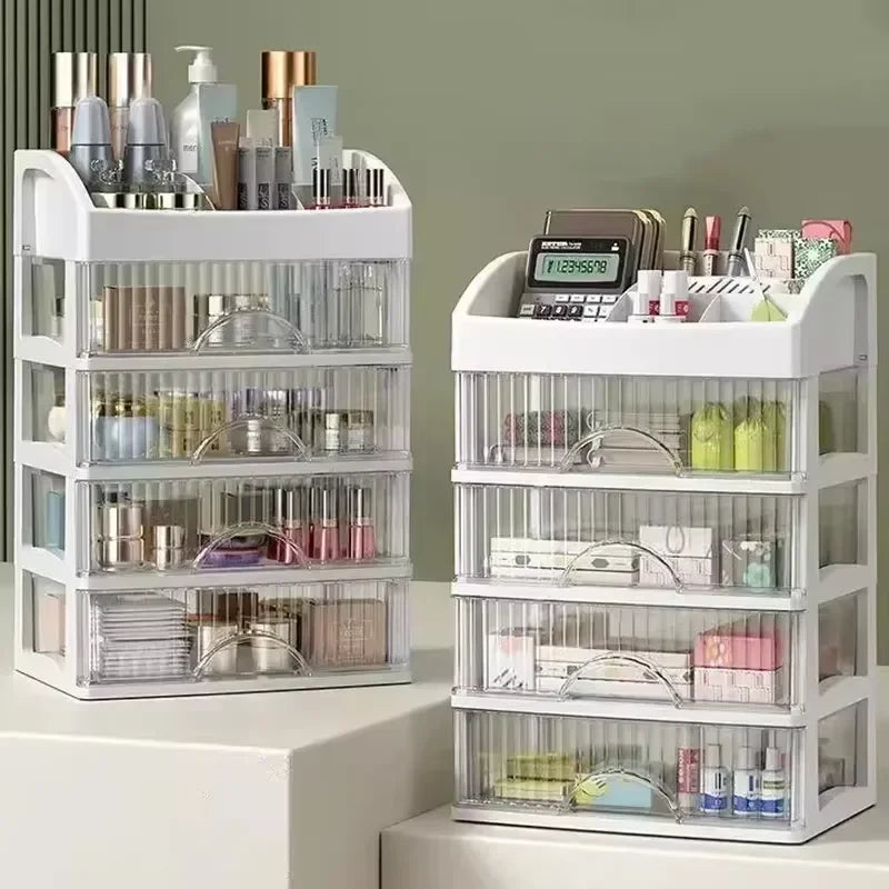 LARGE CAPACITY MAKEUP ORGANIZER – MULTI-DRAWER STORAGE BOX FOR COSMETICS, JEWELLERY & OFFICE SUPPLIES