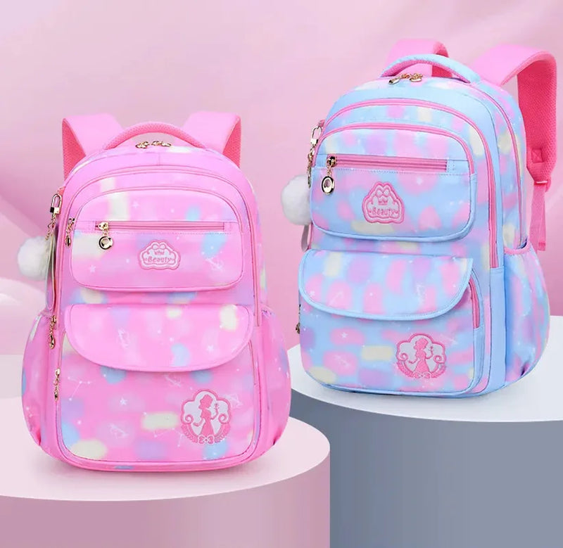 Cute Pink Girls Backpack for School – Waterproof Kawaii Child Schoolbag for Primary & Teenagers