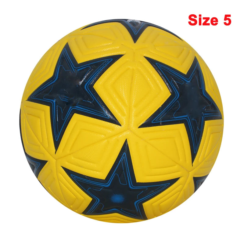 Professional Size 4 & 5 Soccer Ball – Seamless PU Football for Match & Training, Durable & High Bounce