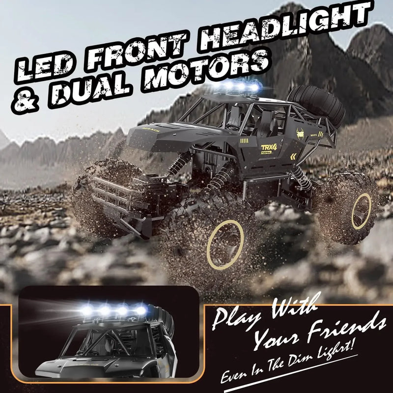 4WD RC OFF-ROAD BUGGY TRUCK – HIGH-SPEED REMOTE CONTROL CAR WITH LED LIGHTS, RACING & DRIFT TOY