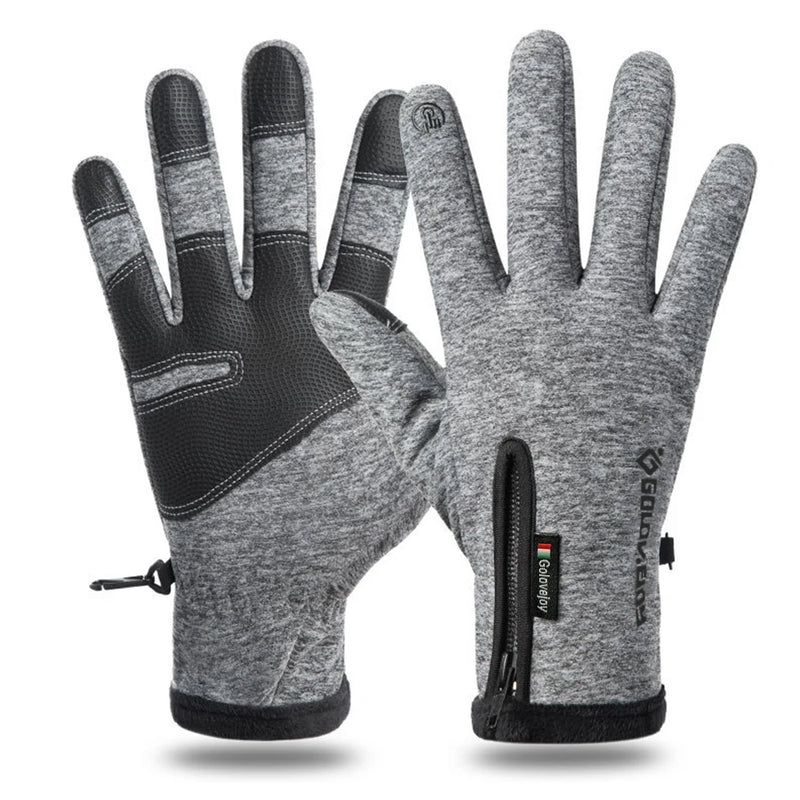 Winter Motorcycle Gloves – Thermal Fleece Lined, Waterproof, Touchscreen, Windproof Riding Gloves