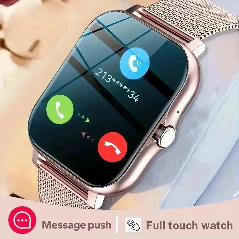 Smart Watch with Bluetooth Call, Blood Oxygen & Pressure Monitoring, 1.44'' Screen for Android & iOS