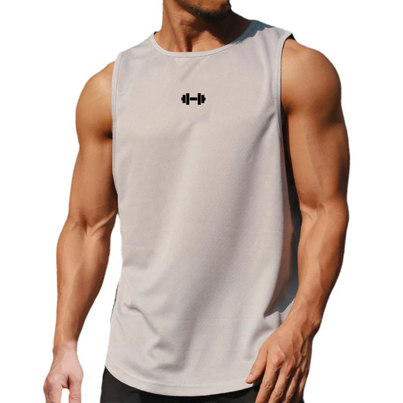 Men's Quick-Drying Gym Tank Top | Sleeveless Fitness Shirt for Bodybuilding & Summer Sports