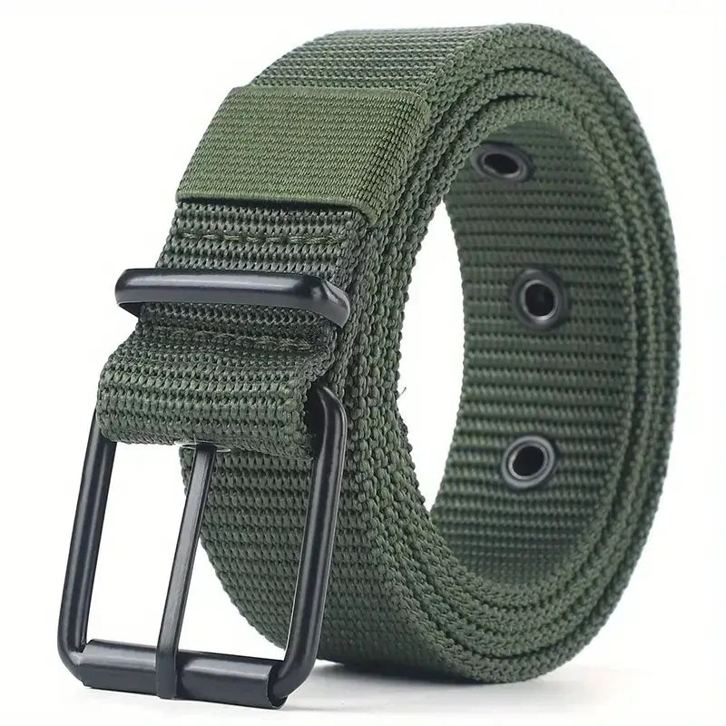 Men’s Outdoor Tactical Nylon Belt – Multi-Functional, Durable Canvas Belt with Adjustable Buckle