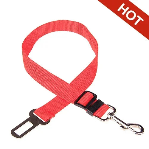 Adjustable Pet Car Seat Belt for Dogs & Cats, Safety Harness Lead Clip for Vehicle Travel