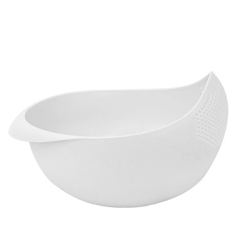 Multi-Purpose Rice Washing Drain Basket – Kitchen Colander for Fruits, Vegetables, and Rice