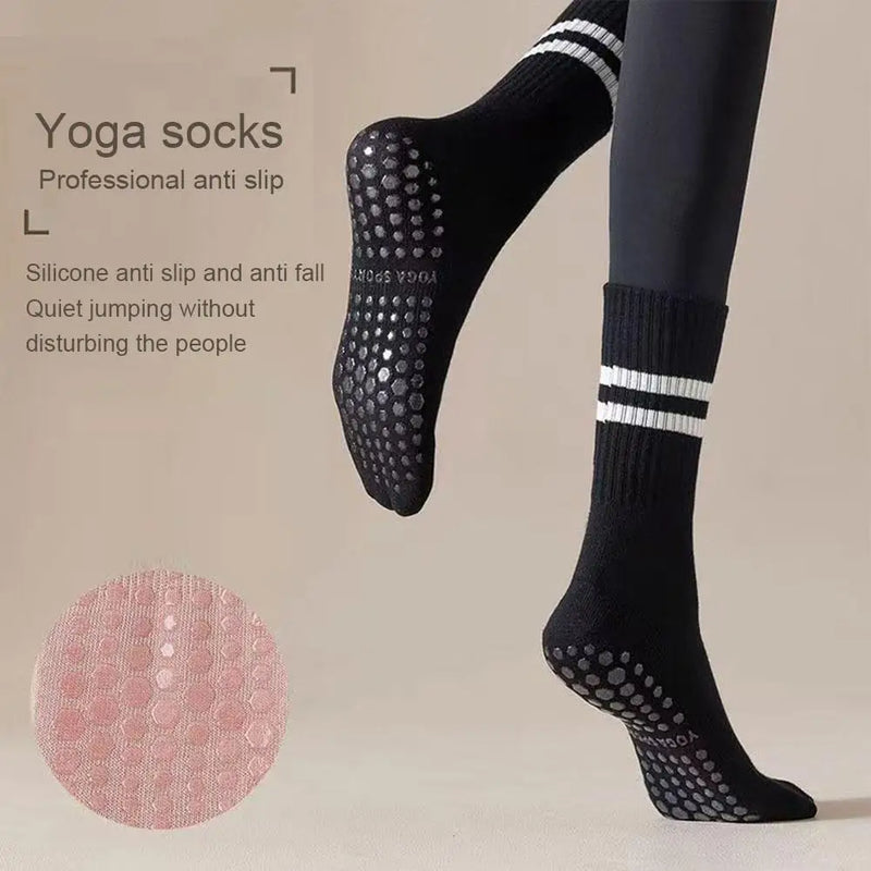 8-Colour Sports Socks for Women, Non-Slip Silicone Yoga, Pilates, Dance & Gym Socks