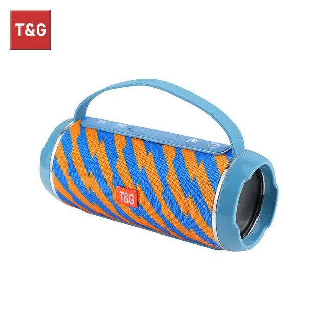 T&G TG116C Bluetooth Speaker – TWS Wireless, Waterproof, Portable Outdoor Subwoofer with 3D Stereo Sound