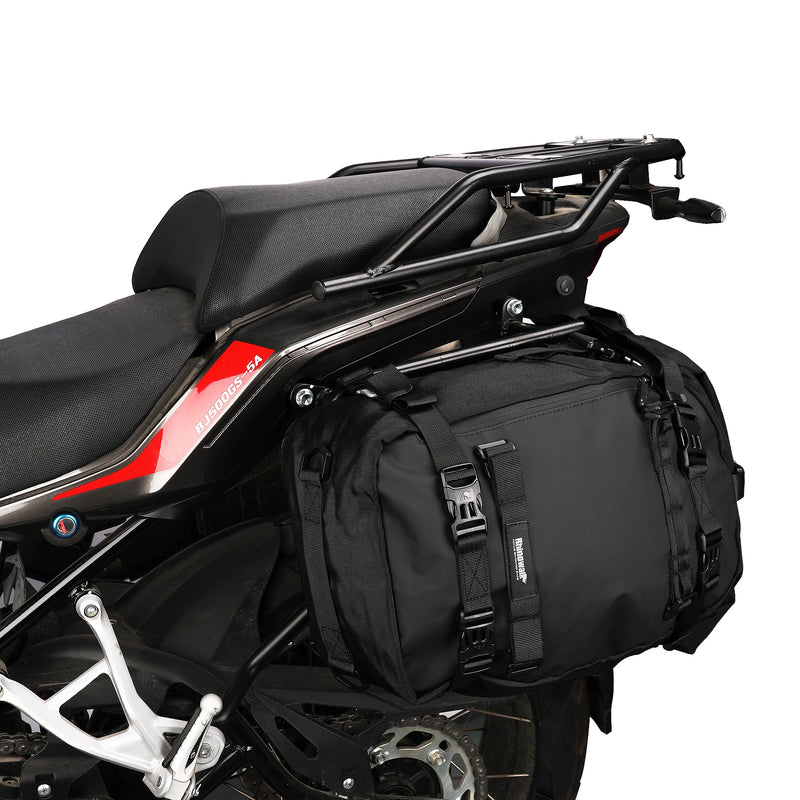 Rhinowalk Motorcycle Back Seat Bag – 10/20/30L Waterproof Saddle Bag, Multifunctional Backpack