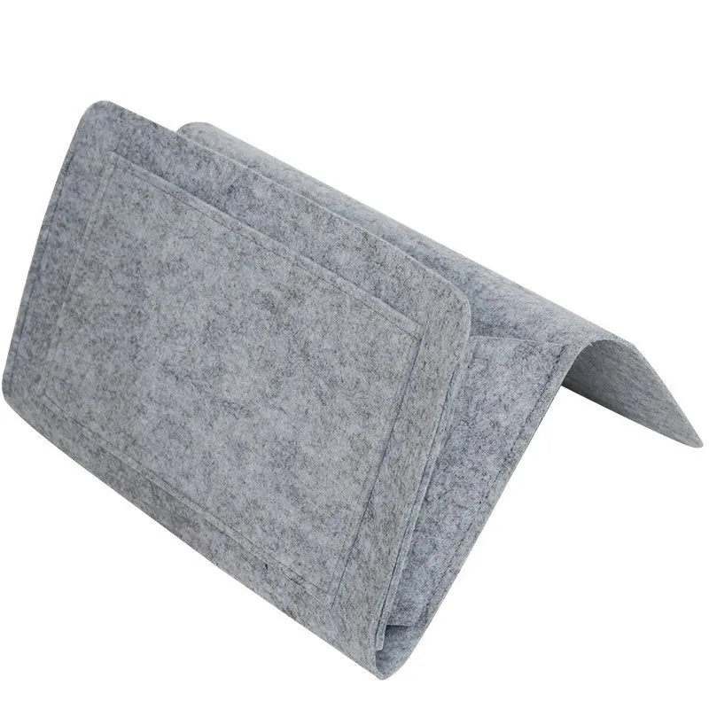 Felt Bedside Storage Bag – Hanging Organiser for CDs, Magazines, Phones & Sundries, Eco-Friendly