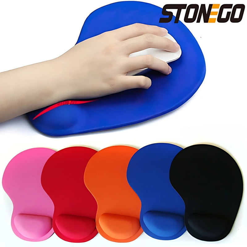 STONEGO Ergonomic Laptop Mouse Pad with Wrist Support | Non-Slip Rubber Design for Office & Gaming