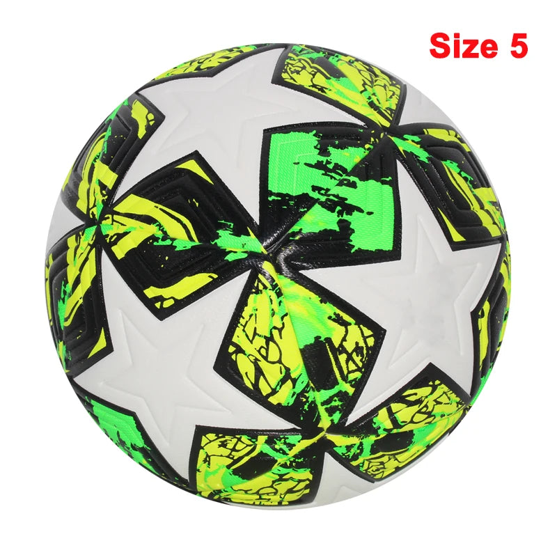 Professional Size 4 & 5 Soccer Ball – Seamless PU Football for Match & Training, Durable & High Bounce