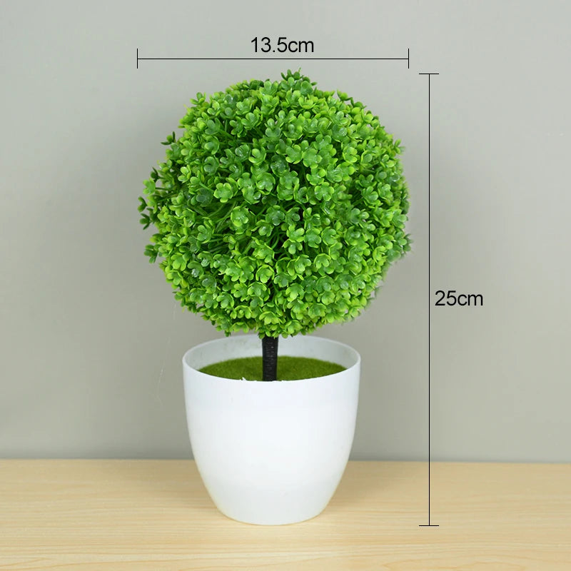 Artificial Bonsai Plant – Small Potted Fake Tree for Home, Table, Hotel, and Garden Decoration