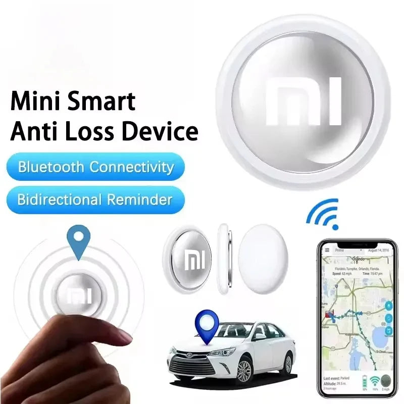 Xiaomi Mini GPS Tracker Bluetooth Locator for Keys, Pets, Kids, and Wallets with App Support