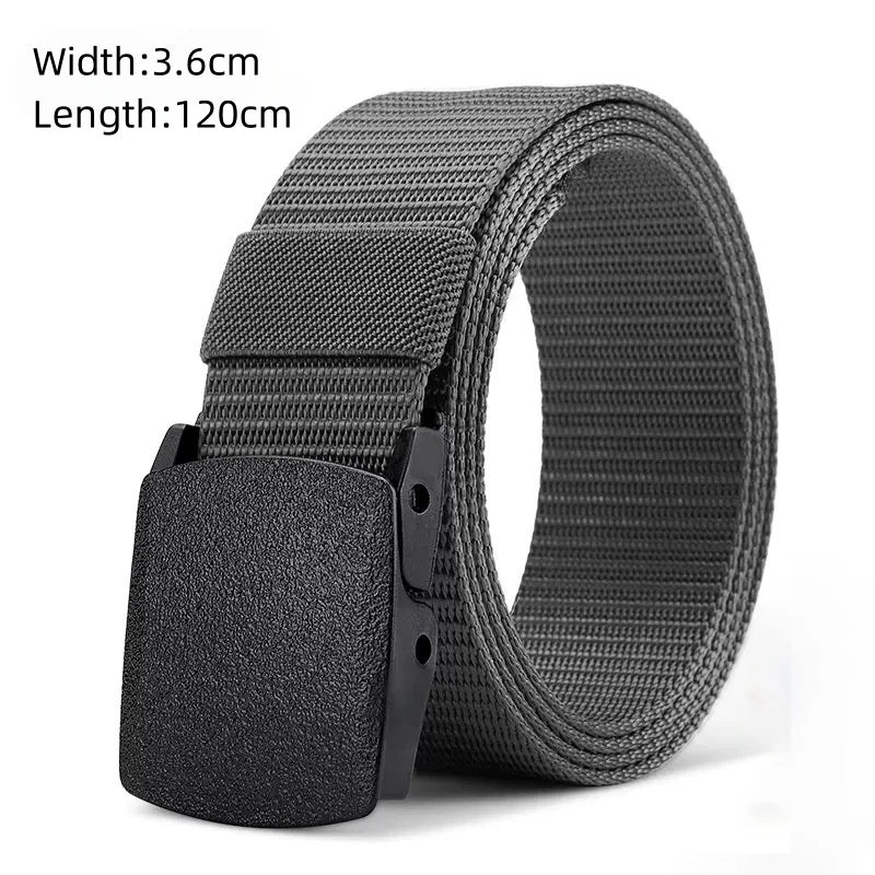 Men’s Outdoor Tactical Nylon Belt – Multi-Functional, Durable Canvas Belt with Adjustable Buckle