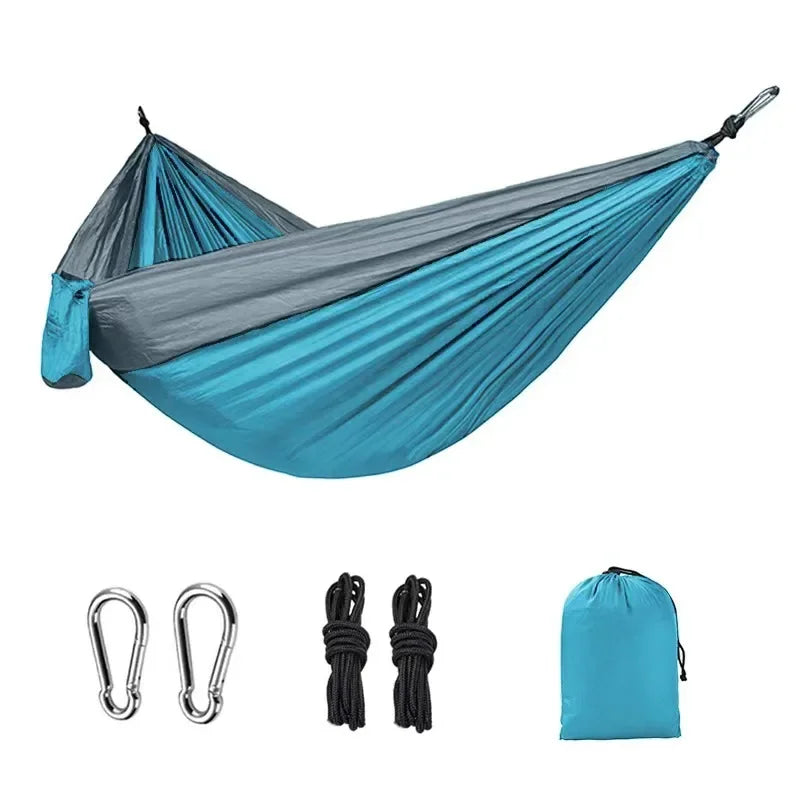 Single Person Camping Hammock | High-Strength Nylon Portable Hanging Bed