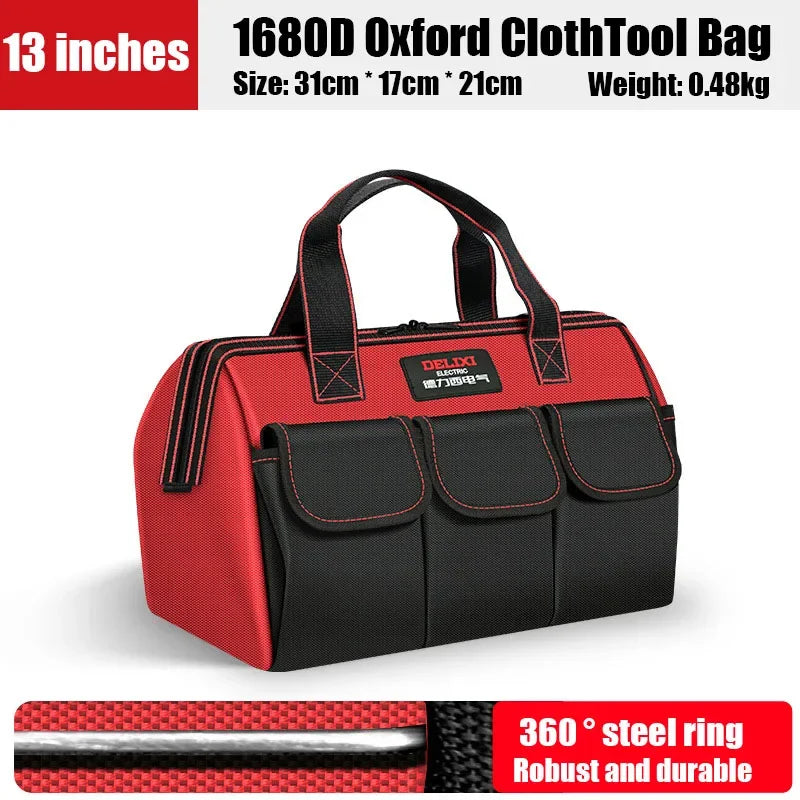 Professional 1680D Oxford Tool Bag | Waterproof, Large Capacity, Multifunctional Organizer