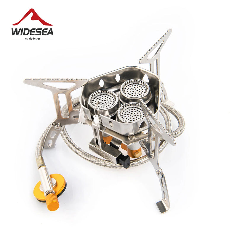 Widesea Portable Camping Gas Stove with Ignition for Outdoor Cooking, Hiking & Picnics