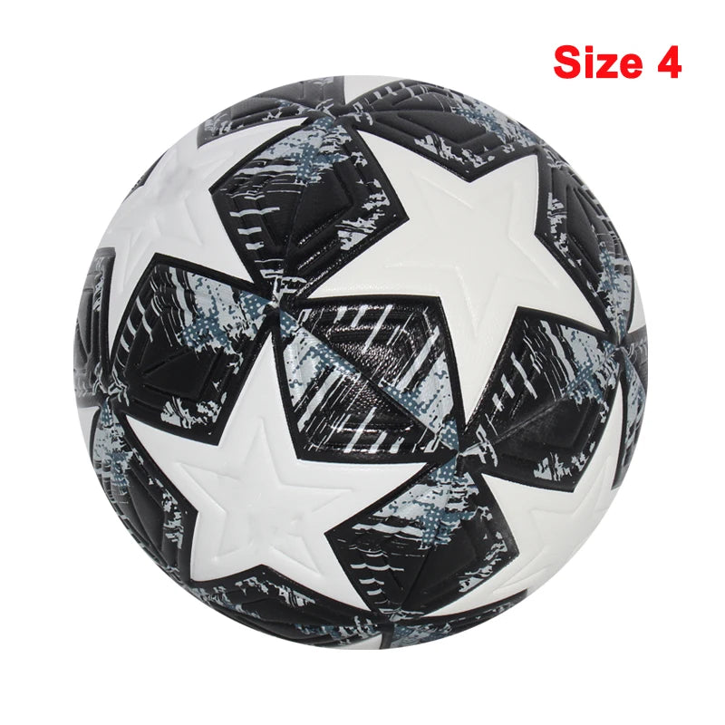 Professional Size 4 & 5 Soccer Ball – Seamless PU Football for Match & Training, Durable & High Bounce