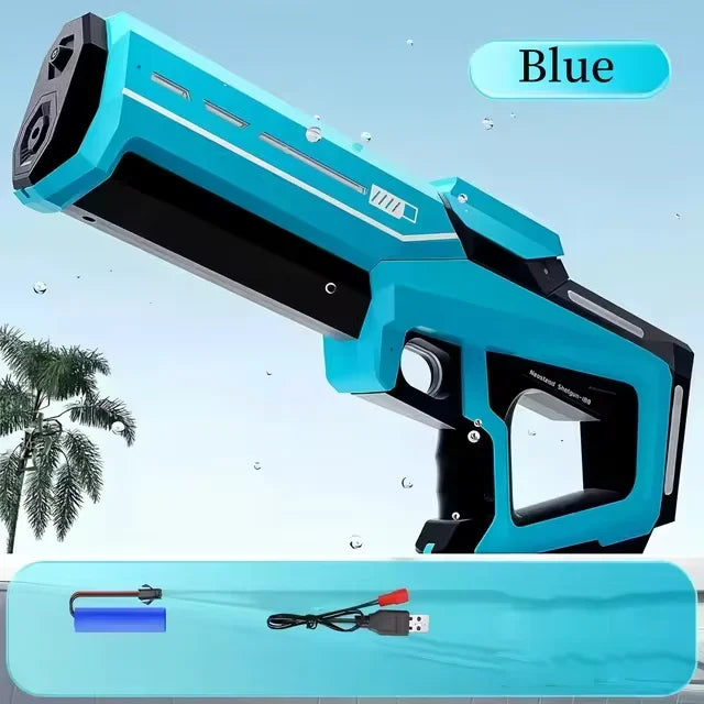 HIGH-PRESSURE ELECTRIC WATER GUN – AUTOMATIC WATER ABSORPTION, CONTINUOUS SPRAY, WATERPROOF DESIGN