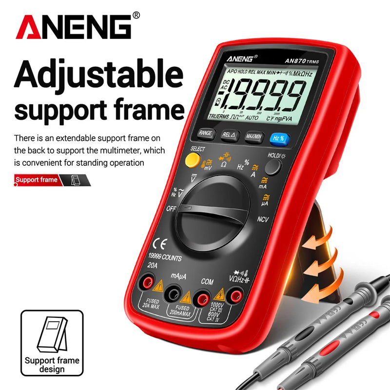 ANENG AN870 Digital Multimeter 19999 Counts True RMS AC/DC Voltage Tester Professional Voltimetro