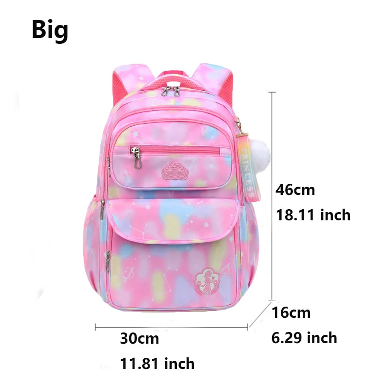 Cute Pink Girls Backpack for School – Waterproof Kawaii Child Schoolbag for Primary & Teenagers