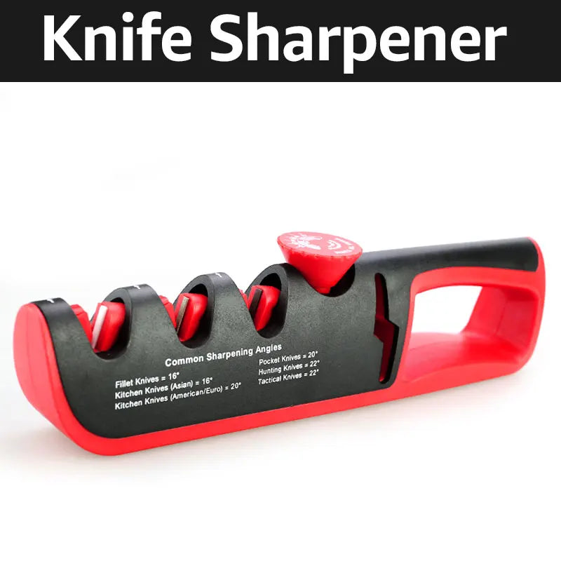 Adjustable Knife Sharpener 4 Stages Professional Whetstone Tool for Knives & Scissors