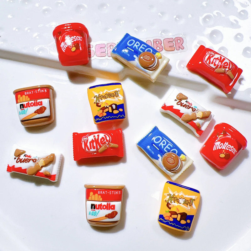 6Pcs Cartoon Snacks Refrigerator Magnets, Cute Decorative Fridge Magnets for Kitchen & Office