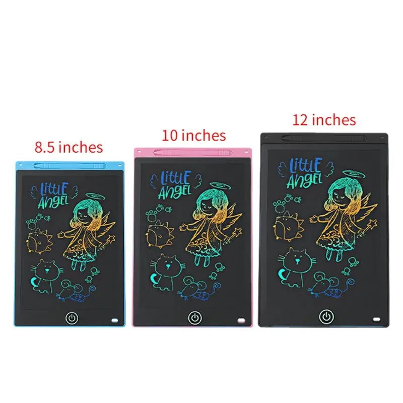 LCD Writing Tablet 6.5/8.5/10/12 Inch Drawing Board for Kids - Erasable Sketchpad Gift Toy