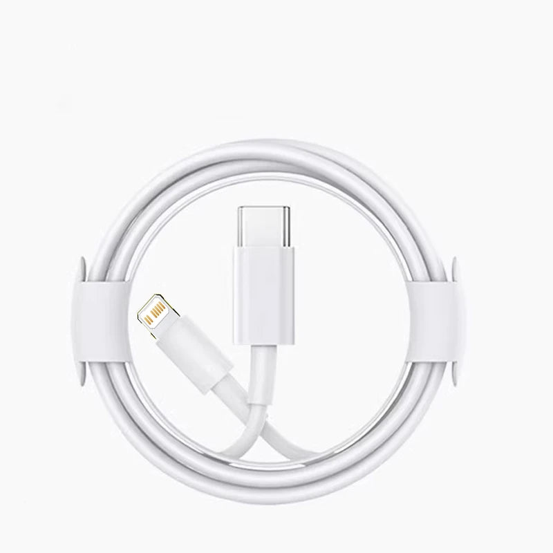 Original 30W Fast Charging USB-C to iOS Cable – Compatible with iPhone 14, 13, 12, 11 Pro Max & More